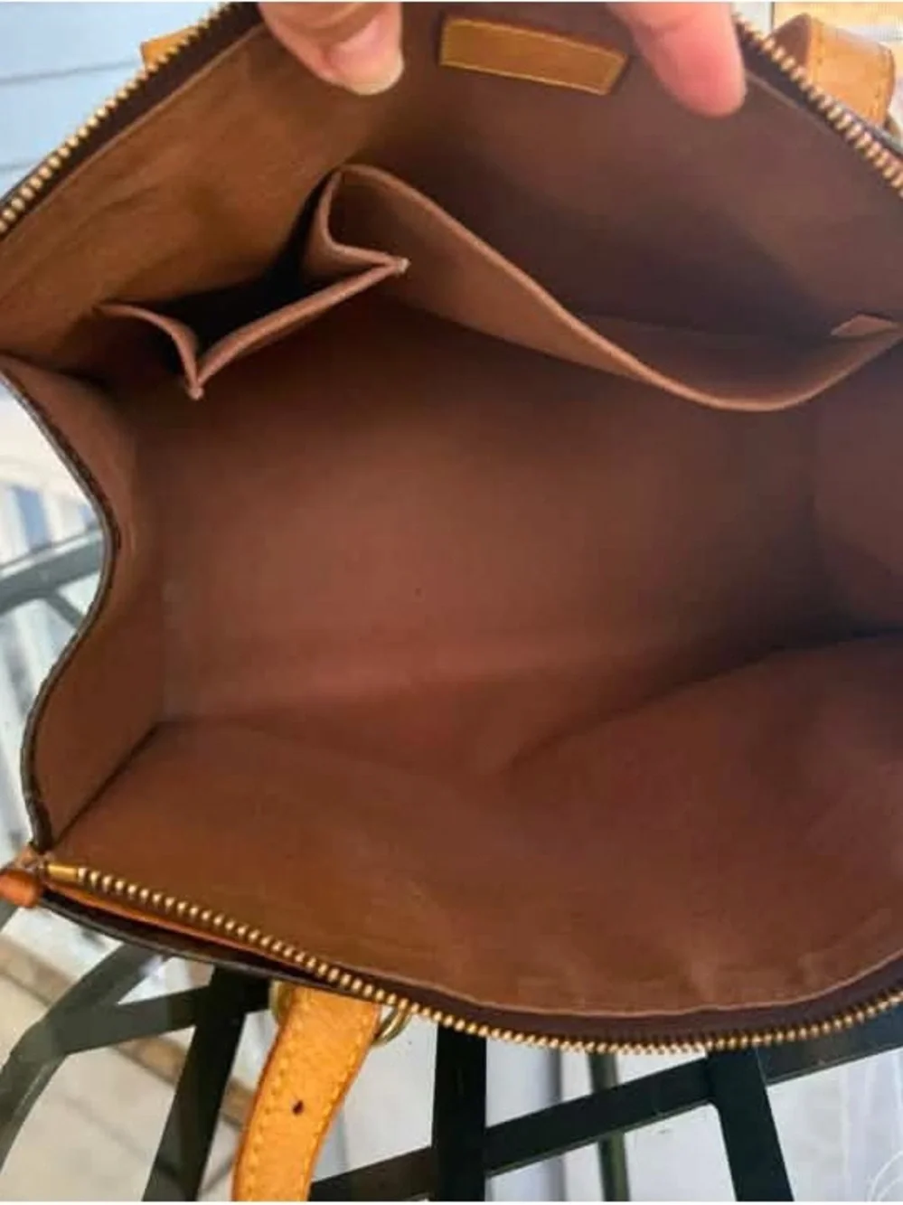 Louis Vuitton Brown Monogram Popincourt Canvas Shoulder Bag with Vachetta Straps